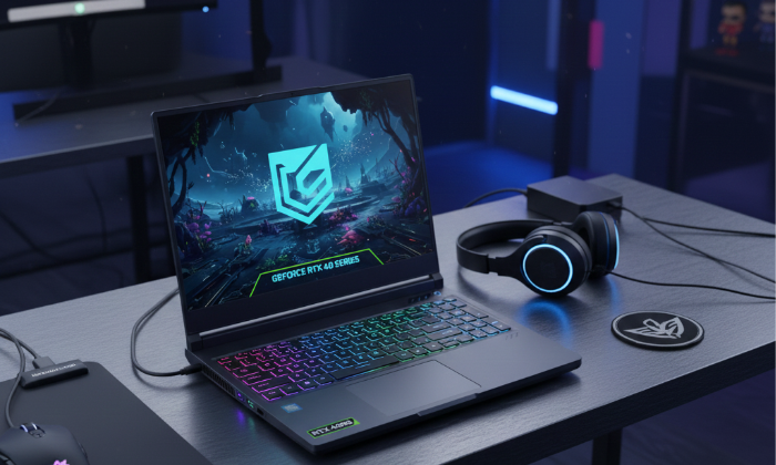 GEFORCE RTX 40 SERIES LAPTOPS.  BEYOND FAST