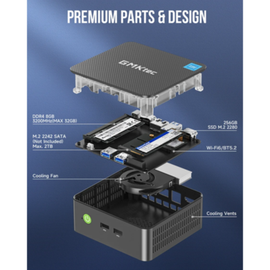 Mini Performance Plus--Enhanced G3 NucBox Win11 16GB+1TB G3plus N150✨️GMKtec Intel PC Processor N150 Intel With ミニPC