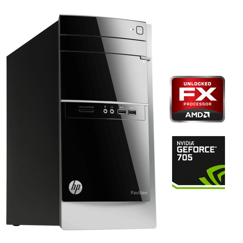 HP Pavilion 500599na AMD FX Quad Core 8GB 1TB 7200rpm DVDSM Windows 8.